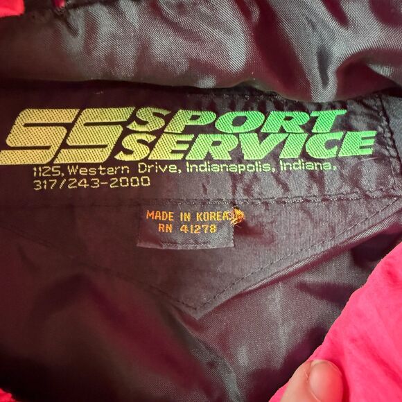 VTG 90s Sports Service NHRA Championship Drag Racing Color Block Windbreaker XXL - Picture 3 of 7